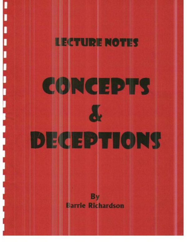 Barrie Richardson - Concepts and Deceptions