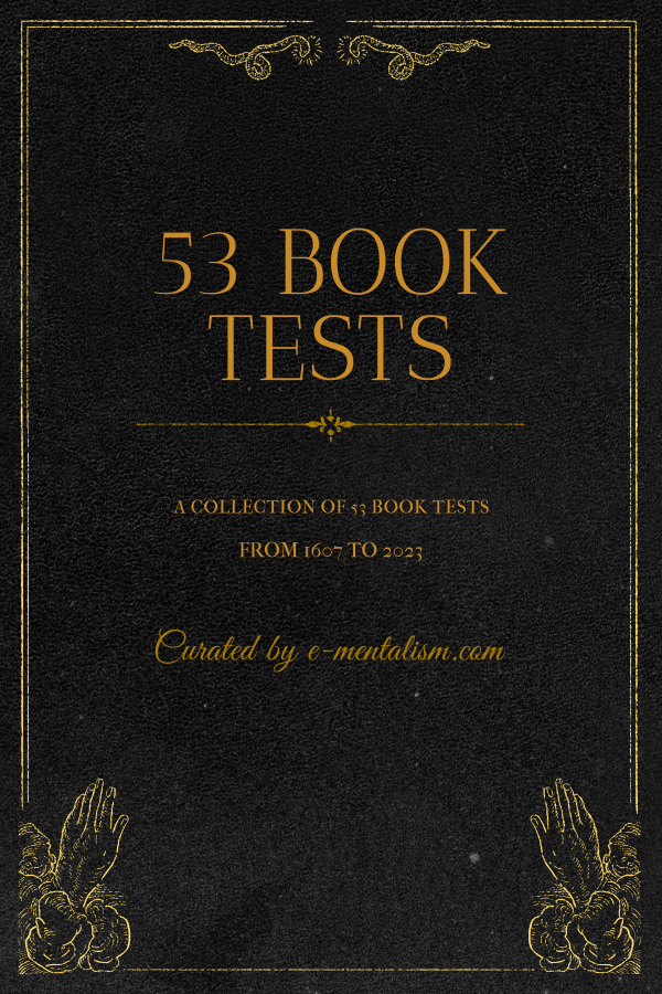 53 Book Tests (Curated by e-mentalism)