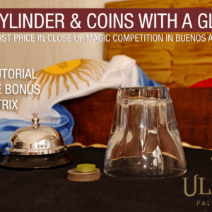 Cylinder and Coins with Glass by Ulises Palomeque