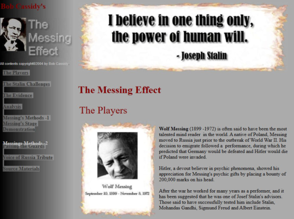 Bob Cassidy - The Messing Effect