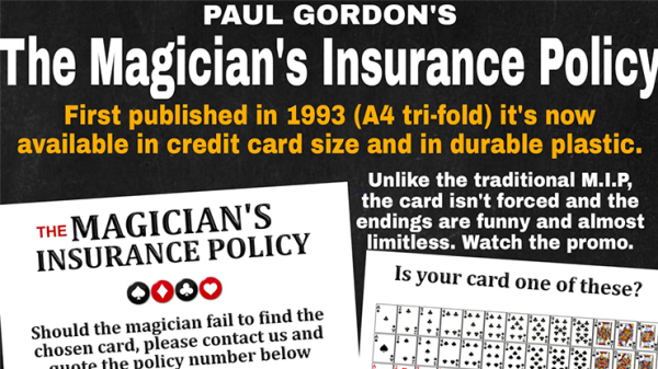 The Magician's Insurance Policy by Paul Gordon (New 2025)