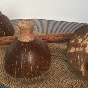 Cheppum Panthum Coconut Shell Cups and Wand set by Gary Kosnitzky