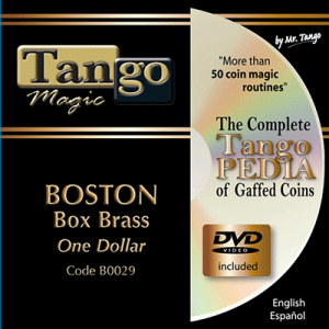 Boston Coin Box Brass One Dollar (B0029) by Tango Magic