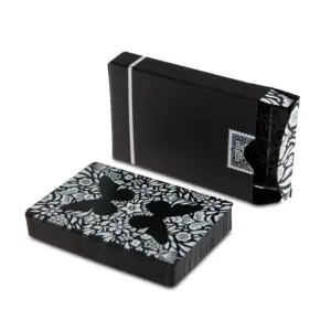 Limited Edition Butterfly Playing Cards Marked (Black and White) by Ondrej Psenicka