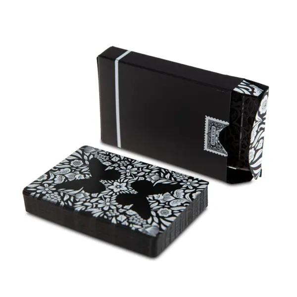 Limited Edition Butterfly Playing Cards Marked (Black and White) by Ondrej Psenicka